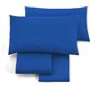 Puraluna - Lenzuola Maxi Coccole - set lenzuola matrimoniale MADE IN ITALY - sotto180X200cm h30cm (Blu Royal, King Size)