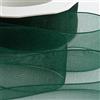 Italian Options Nastro in organza, 7 mm x 50 m, colore: verde scuro