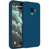 Topme Cover per Samsung Galaxy S9 (5.8 Inches) Custodia Case, Protezione Della Pelle Della Custodia in Silicone Tpu - Blu zaffiro