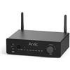 Arylic B50 Amplificatore bluetooth 2 canali con Audio Transmitter, 50W*2 Home Amplificatori Stereo con HDMI ARC,DAC,Phono in and Free APP. Support aptX HD music Transmission & Reception.