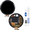 Generico Schermo LCD per Huawei Watch GT 3 46mm MIL-B19 LCD Display Digitizer Vetro Touch Schermo Ricambio Assembly (Nero)