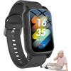Weyot 4G Bracciale SOS Anziani Salvavita, Orologio GPS per Seniori (demenza) con Funzione di Chiamata, Impermeabile IP67, Allarme SOS, Smartwatch per Anziani,Black