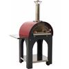 AgriEuro Premium Forno a legna per pizza da esterno Cibus Red - 2 pizze