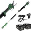 GreenBay TopCut 40 - Forbice elettrica da potatura su asta - 2x 21V 4Ah - 150/210 cm