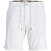 JACK & JONES Jpstmarco Sunny Chino Short SRT Pantaloncini Slim Fit, Bianco, M Uomo