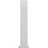 Monster Shop Radiatori Termosifoni in Acciaio Calorifero a Doppio Strato a Pannelli Piatti Riscaldamento Centralizzato Colonna Termosifone Orizzontale Radiatore a Parete - Bianco Lucido - 180 x 28 cm