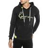 RED BRIDGE Felpa con Cappuccio da Uomo Maglia con Dettagli Fluo Design Neon Big Stitch Nero XL