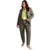 FIORELLA RUBINO: Pantaloni Carrot Fit Curvy Size Verde Militare Stagione Primavera Estate 2025.