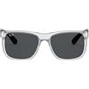 Ray-Ban 0RB4165 Occhiali, Gomma Trasparente, 55 Unisex-Adulto