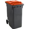 Bidone per rifiuti in plastica DIN EN 840 - kaiserkraft