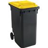 Bidone per rifiuti in plastica DIN EN 840 - kaiserkraft