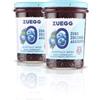 Zuegg, Composta Zero Zuccheri Aggiunti Mirtilli Neri, 60% di Frutta, Solo 11 Calorie per Porzione - Senza Glutine, Senza Conservanti ed Edulcoranti Artificiali, Prodotto Vegano (2 x 220 grammi)
