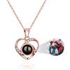 Easycosy Collana con Foto Personalizzata per Donna - Foto Dentro Proiettata, Gioielli a Cuore Personalizzati, Regali Originali per Lei, Moglie, Mamme, Regalo Donna Compleanno Anniversari