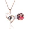 Easycosy Collana con Foto Personalizzata per Donna - Foto Dentro Proiettata, Gioielli a Cuore Personalizzati, Regali Originali per Lei, Moglie, Mamme, Regalo Donna Compleanno Anniversari