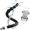BDSMJOY tubo flessibile per doccia con Plug anale cavo trasparente, Doccia Clistere in Silicone, clistere per Anale Vaginale Colonic, Plug Anale Sex toys Donne Uomo