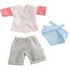 HABA Set di vestiti AHOI - 3 pezzi vestito per bambole in stile marittimo per bambole in tessuto da 30 cm - Vestiti per bambole a partire dai 18 mesi - Lavabile a 30 °C - 2011860001