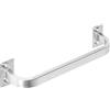 Mooche Barra portasciugamani per bagno, 25,4 cm, montaggio a parete, resistente, organizer per asciugamani singolo, in acciaio inox, finitura spazzolata
