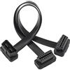 CERRXIAN 50 cm OBD-II Cavo piatto di prolunga splitter a 16 pin OBD2 maschio a doppia femmina Adattatore cavo splitter OBDII a Y per strumento diagnostico e lettore di codici (50cm/1.64ft)