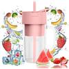 VIGOEXPRESS Frullatore per frullati, Smoothie Maker, Frullatore portatile, Mini Frullatore Portatile Elettrico, Mixer Cucina, Frullatore Piccolo Tritatutto da Cucina (420ml, 17,5×8,5×7 cm) | BLENDZY