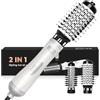 MogaWave Air Styler Spazzola soffiante rotante 2 in 1 spazzola asciuga capelli brushing con 2 accessori: 38 mm/50 mm, spazzola rotante soffiante, 2 temperature e freschi, spazzola per capelli lunghi corti