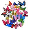 Shappy 20 Pezzi Farfalle da Giardino Stake e 4 Pezzi Libellule da Giardino Stake Ornamenti per Yarde Terrazza Festa Decorazione, 24 Pezzi Totalmente (Normale)