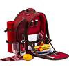 Apollo Walker Zaino picnic per 2 con coperta Rosso