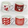 OISE ART STORE Trade Shop - Set 2 Pezzi Tazzine Tazzina Caffe' con Cuori Idea Regalo San Valentino 7x5x5.5cm