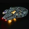 GEAMENT Set di Luci LED Compatibile Con LEGO Millennium Falcon Astronave - Kit di Illuminazione per Star Wars 75105 Modello da Costruire (Modello di mattoncini Non Incluso)