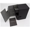 docsmagic.de Premium Magnetic Tray Box (80) Black + Deck Divider - MTG PKM YGO - Porta Mazzo Nero