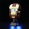 GEAMENT Set di Luci LED Compatibile Con LEGO Casco di Iron Man - Kit di illuminazione per Super Heroes Iron Man Helmet 76165 (Modello di mattoncini non incluso)