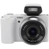 ARTOCT Fotocamera mirrorless 5K 30fps con schermo flip touch da 3,2 pollici zoom ibrido 15x professionale bilanciamento del bianco WiFi piccola fotocamera compatta (bianco)