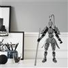 Monkey King 3D Printed Action Figure Full Body Mechanical Movable Toy (Silver)