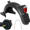Leikurvo Parafango posteriore elettrico con parafango posteriore in metallo: parafango posteriore con fanale posteriore a LED, per Segway Ninebot Max G30 / G30LP / G30LE / G30LE II