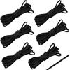 Lyreh 6pz Corda Nylon Nero, Nera in Nylon Corda Fissaggio Rete Trampolino Pratico Accessorio per Alpinismo Escursionismo Campeggio Altre Attività All'Aperto