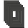 DEHA Design passepartout (set di 5) 21x29,7 cm (DIN A4) per immagini 13x18 cm, nero