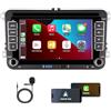 kttcorlp Linux Autoradio per Golf 5 6 Passat Jetta Caddy Polo cc Tiguan EOS Touran T5 Scirocco Wireless Carplay & Android Auto, con display IPS da 7 inch Bluetooth/FM/AM/USB/EQ/Touch