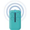 Bijoux - Telecomando Universale Multifrequenza 330Mhz-868Mhz, Compatibile con Cancelli, Garage, Saracinesche, Tapparelle, Porte Elettriche, 4 in 1 con Rolling Code e Codice Fisso, Tecnologia AMC, Blu