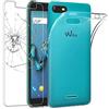 ebestStar - Cover per Wiko Tommy 3, Custodia Silicone Trasparente, Protezione TPU Antiurto, Morbida Sottile Slim, Trasparente + Vetro Temperato