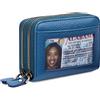 GAEKEAO Porta Carte di Credito Donna in Vera Pelle, RFID Blocco Porta Carte Credito Portafoglio, Portamonete con cerniera