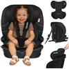 LIONELO Seggiolino Auto BILLY i-Size per Bambini 76-150 cm (15 mesi-12 anni) Installazione ISOFIX o cintura, Poggiatesta 10 Liveli, Protezione laterale, TopTether, Cinture a 5 punti, Ultima Norma R129