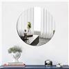 MCLEULLA Specchio da parete da 39,9 cm in plexiglass acrilico specchio rotondo per parete fattoria a parete grandi specchi per trucco Vanity Wall Mounted Specchio soggiorno ingresso camera da letto Decor