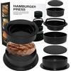 Generico Pressa Stampa di Burger, Pressa per Hamburger 3 in 1, Pressa Hamburger, Antiaderente, Stampo per Hamburger, Utensili da Cucina, Burger Ripiene per Polpette, Barbecue