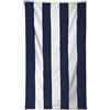 F.lli Zambetti Srl Telo Mare Rigato a striscie spugna cotone jaquard egiziano asciugamano 90x165cm (Navy)