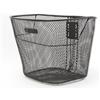 IPEA Cestino per Bicicletta Anteriore in Maglia Metallica Nero - 21 x 24 cm - Cesto Portapacchi per Bici Classica e Mountain Bike - Leggero, Robusto, Antiruggine - Portaoggetti Universale