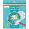 AVENUE MANDARINE GY028O Graffy Pop Mandala - Quaderno da colorare Mandala per bambini - 36 mandala Pretagliati (12 motivi x3) a tema mare- Carta Clairefontaine250g diametro 18, 5cm - a partire dai 6 anni -