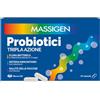 Massigen Probiotici Tripla Azione Integratore di Fermenti Lattici, 10 Capsule
