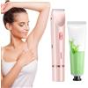 Cerioll Rasoio Elettrico Donna,2 in 1 Rasoio Elettrico Corpo IPX7 Impermeabile,Rasoio Intimo Donna a Secco e Bagnato,Indolore Rasoio Parti Intime