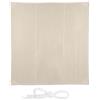 relaxdays Tenda a Vela Quadrata, Impermeabile, Anti UV, Corde di Supporto, da Terrazza e Giardino, LxP: 5x5 m, Beige, 5 x 5 m