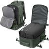 VECAVE Zaino Viaggio Sottovuoto Ryanair 40x20x25 Aereo Bagaglio a Mano Borse da Cabina Donna con Compressione Sottovuoto Impermeabile Zaini Casual Laptop Daypack Verde