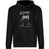 Generic Actually - Felpa con cappuccio stampata con scritta ironie regalo, divertente maglietta per gli amanti dei gatti, Nero, 3XL